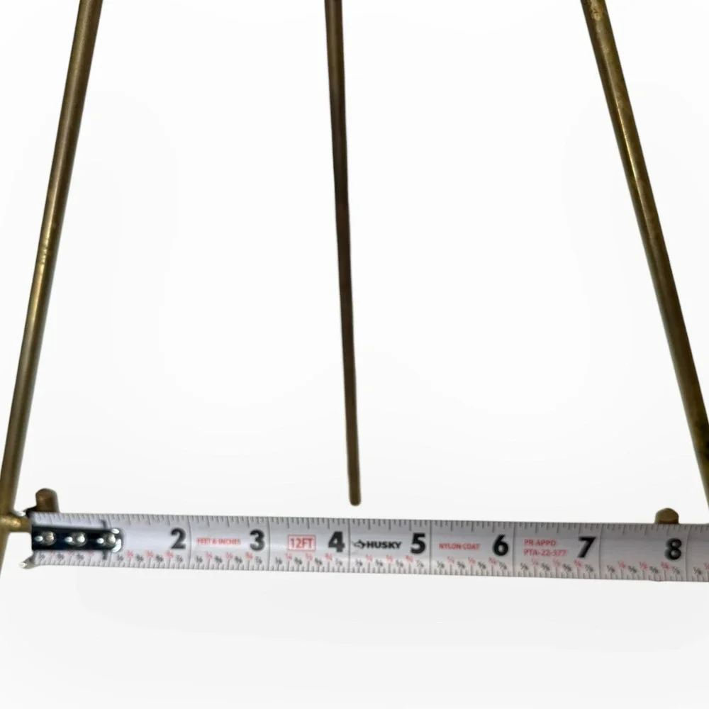 Vintage Solid Brass Adjustable Display Easel Stand Plate‎ Book Art Holder 17–19
